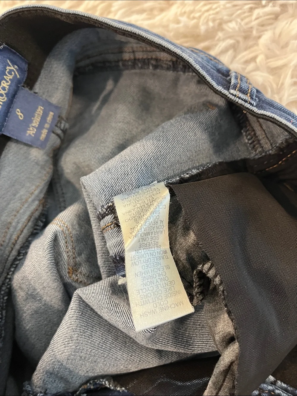 Democracy jeans size
